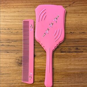 Vintage Comb and Mirror Set